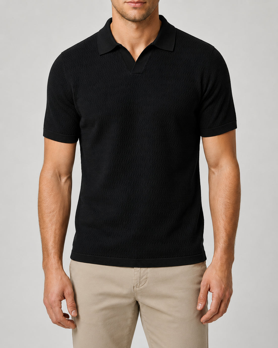 Polo MARKUP uomo derby manica corta texturizzata