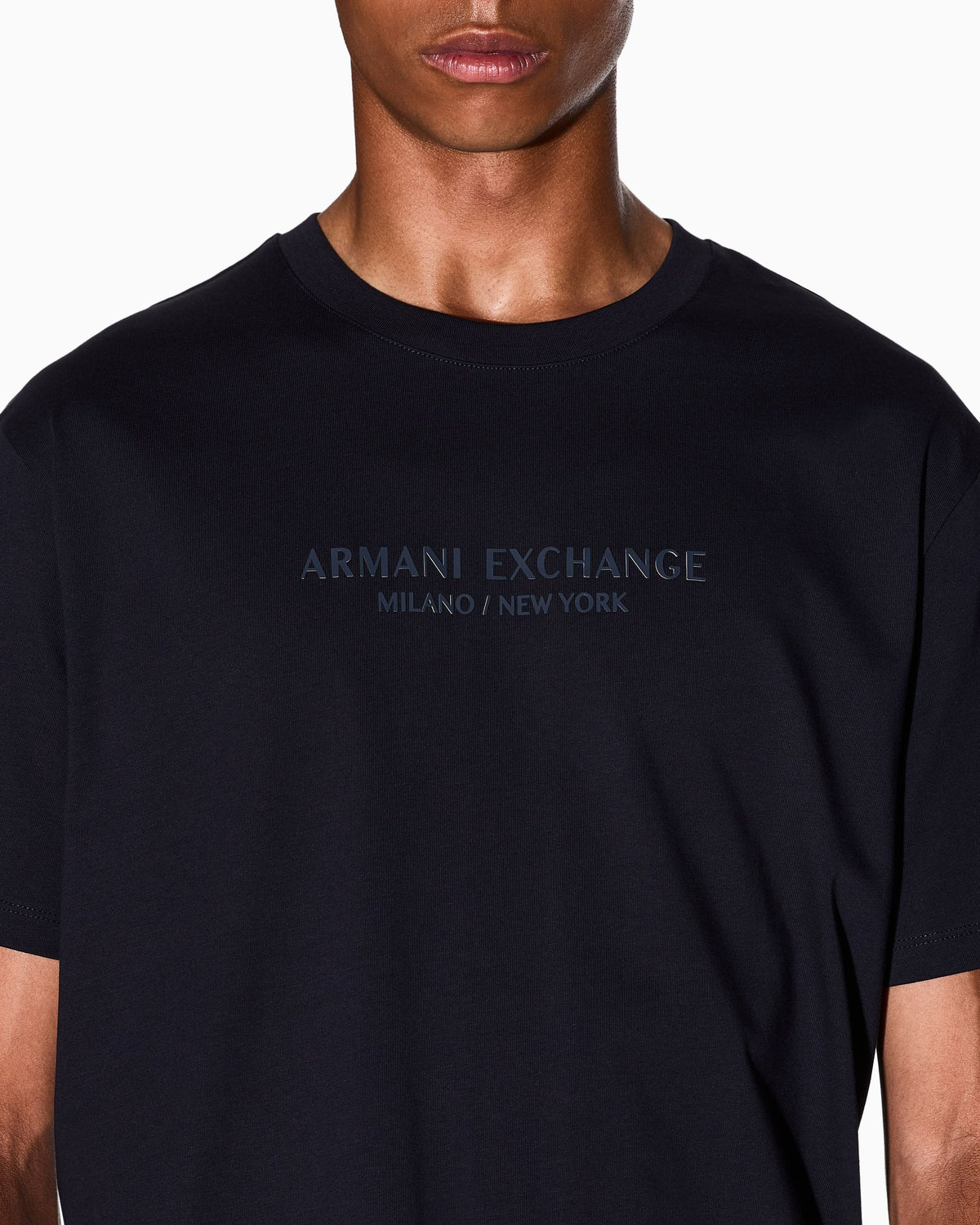 T-shirt uomo Armani Exchange cotone logo girocollo