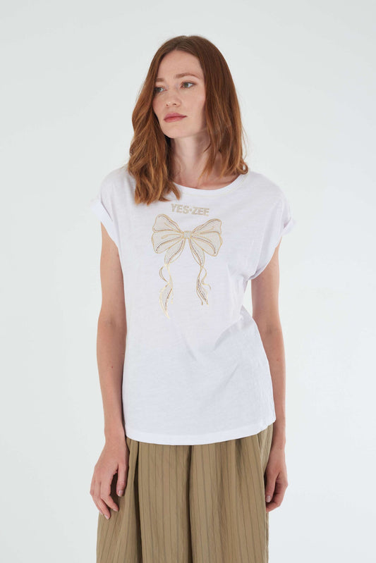 T-shirt Donna YES-ZEE manica corta cotone PE 2026