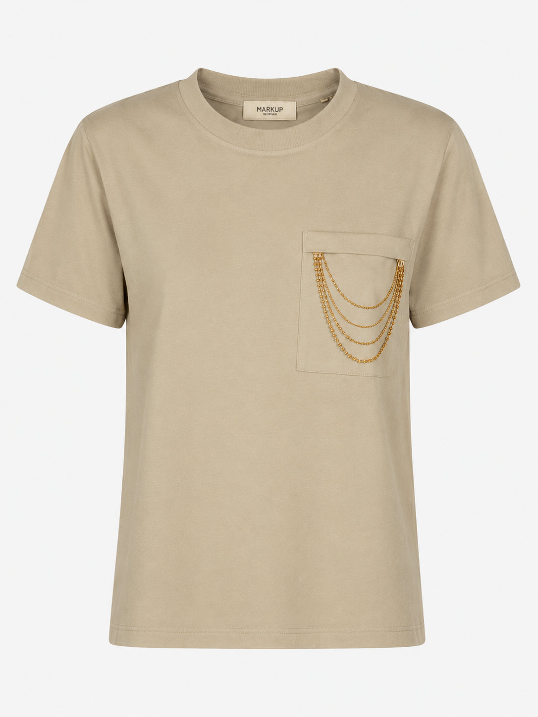 T-shirt donna MARKUP cotone taschino manica corta