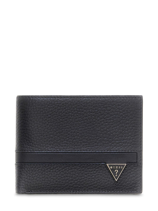 Portafoglio Monaco Guess uomo bifold pelle tessuto