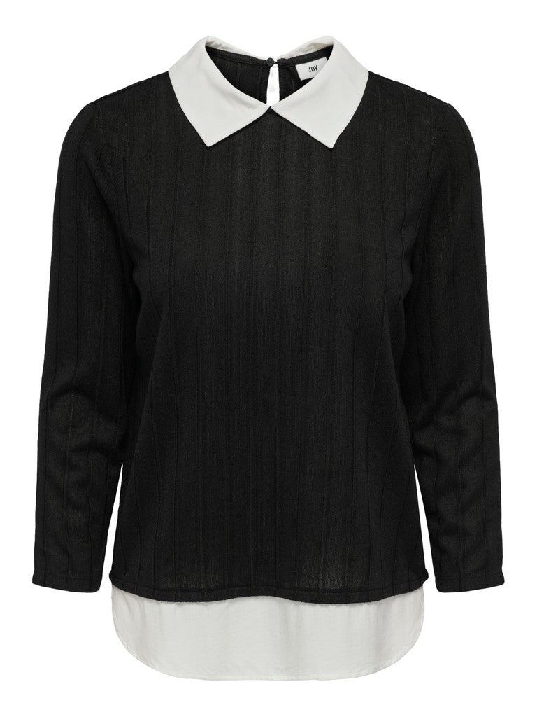 Blusa donna JDY scollo aperto costine