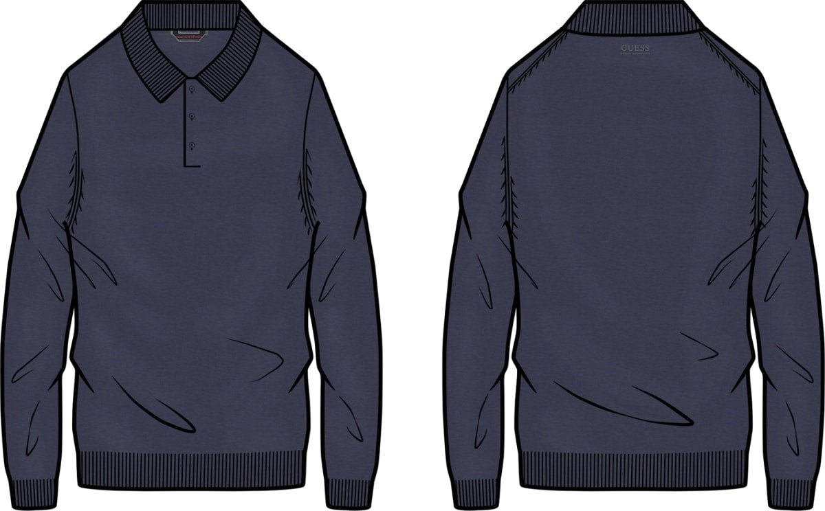 Maglione uomo Guess Nasser collo polo lana