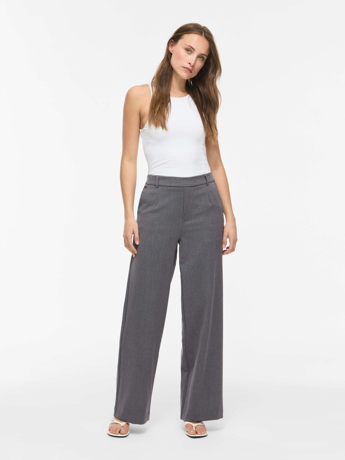 Pantaloni VILA donna tessuto viscosa stretch