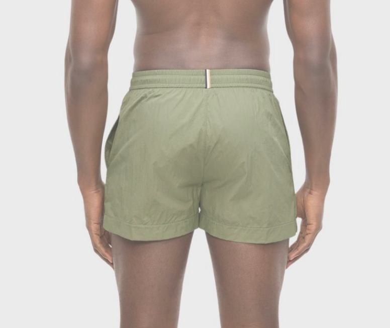 Costume boxer mare Hugo Boss uomo logo outline