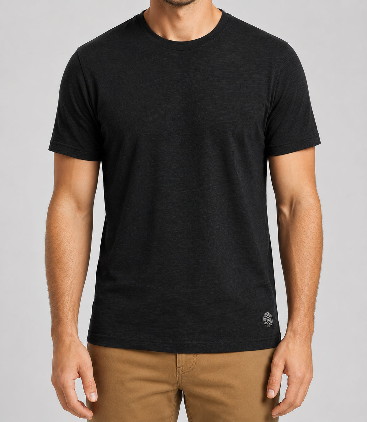 T-shirt girocollo MARKUP uomo cotone fiammato