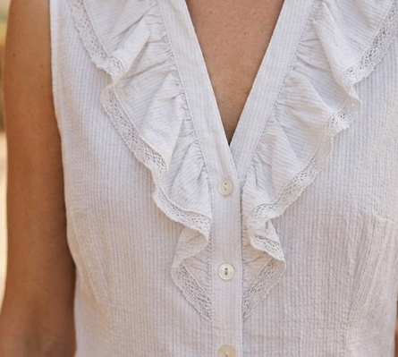 Camicia donna MARKUP smanicata cotone