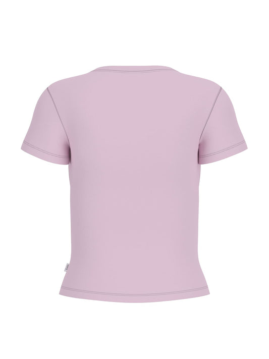 T-shirt Guess Jeans donna slim cotone stampa American