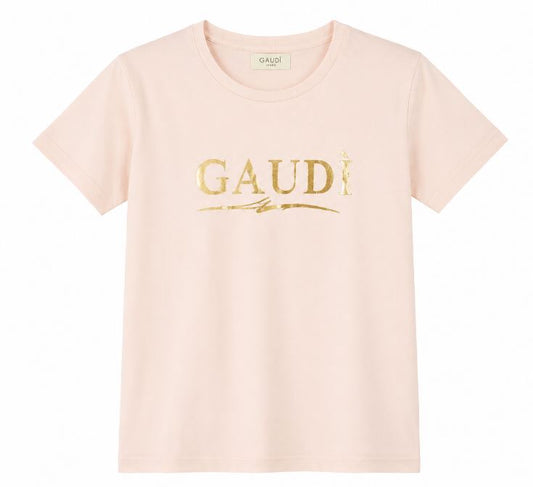 T-shirt donna Gaudi' jeanslogo centrale