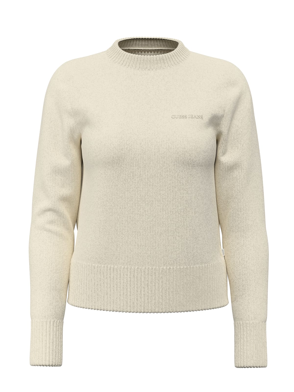 Maglia Guess Jeans donna girocollo logo ricamato