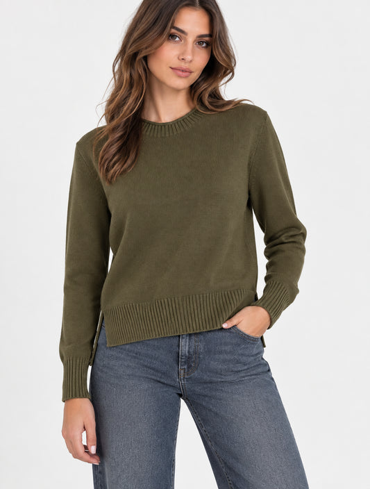 Maglia girocollo donna Ragno taglio boxy finezza 12