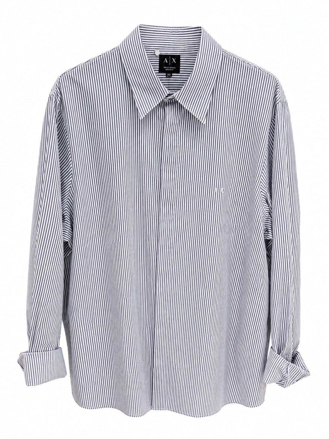 Camicia A|X Armani Exchange uomo logo manica lunga