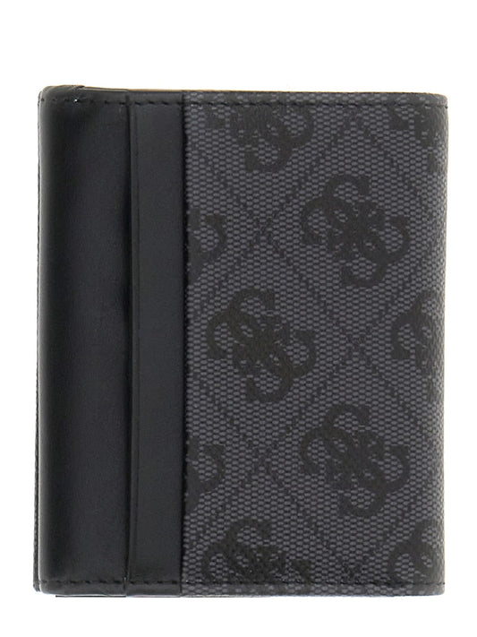 Portafoglio Milano Guess uomo trifold vera pelle