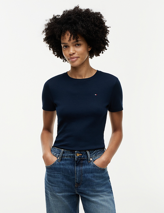 T-shirt Tommy Hilfiger Donna Slim Cody Cotone Slim Fit