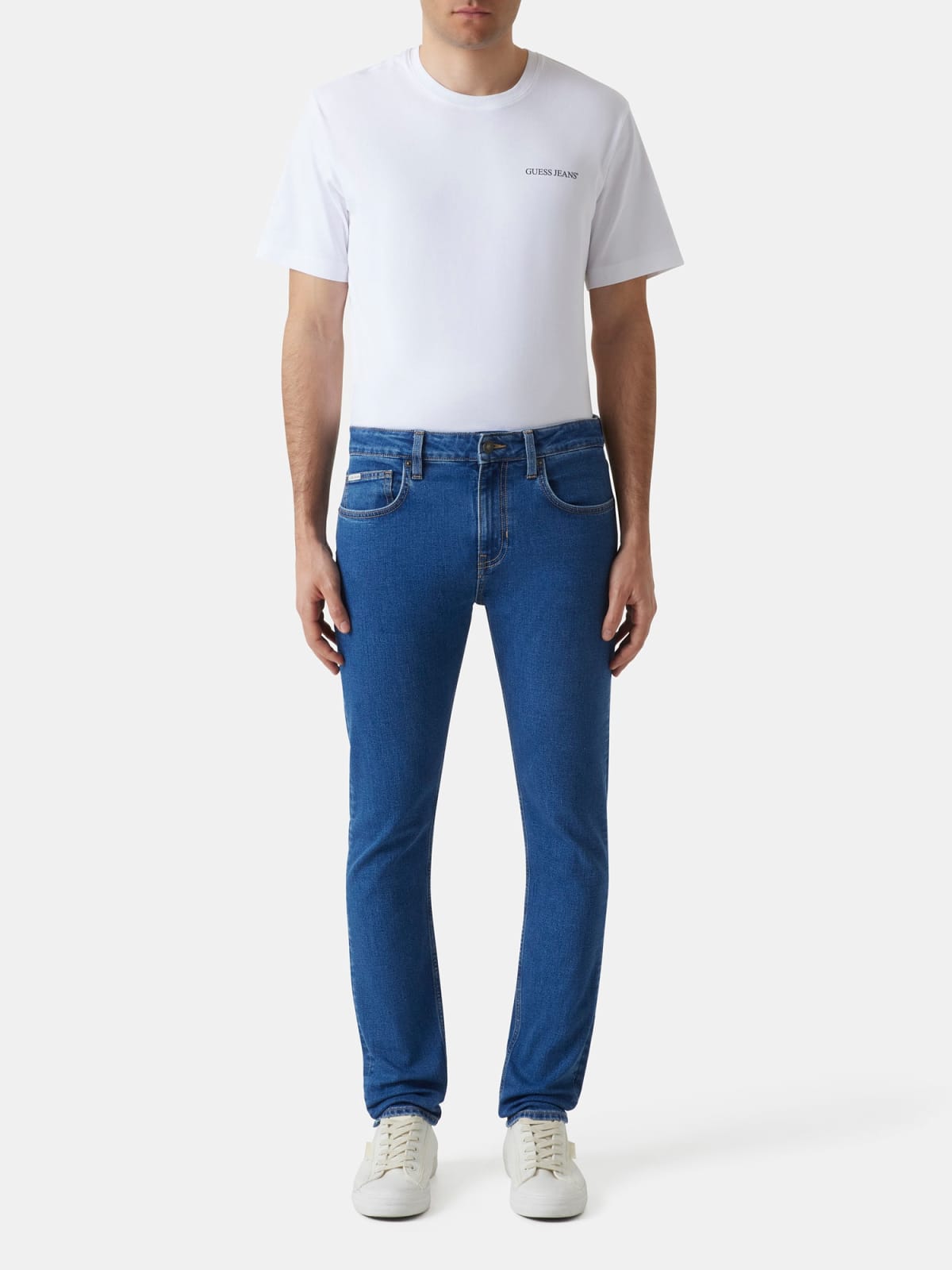 Jeans skinny Guess Jeans uomo con patch