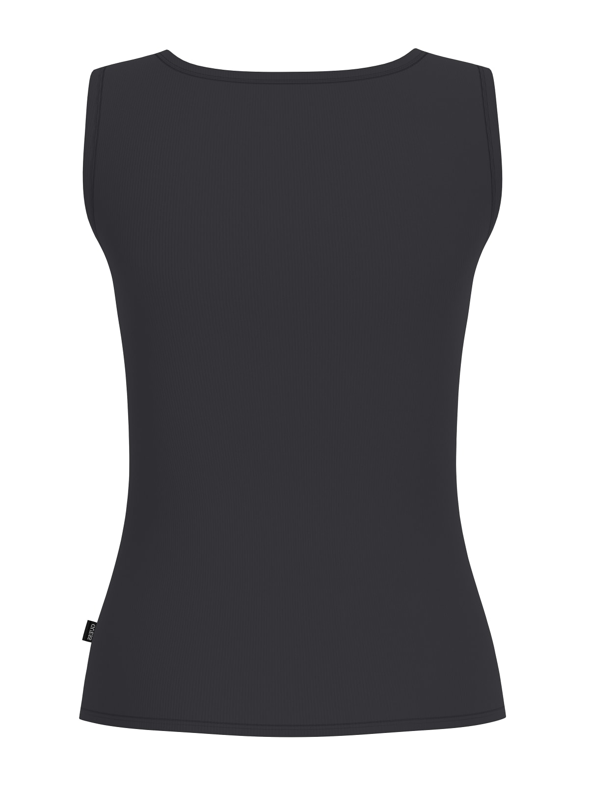Top Guess Jeans donna slim costina ricamo logo