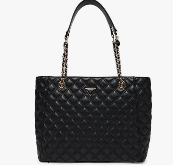 Borsa Guess Giully Anadela tessuto multicolor taupe