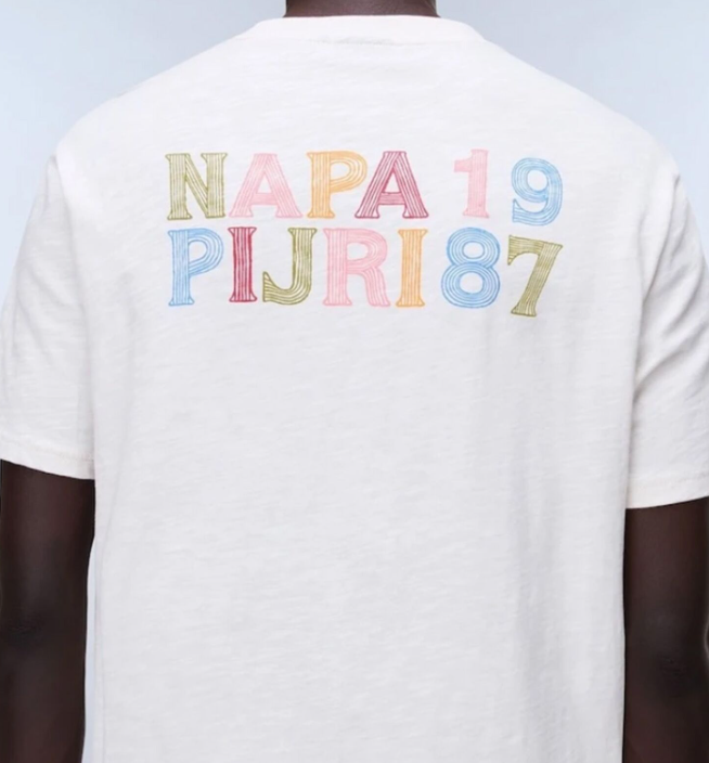 T-shirt Napapijri S-Elior uomo cotone girocollo