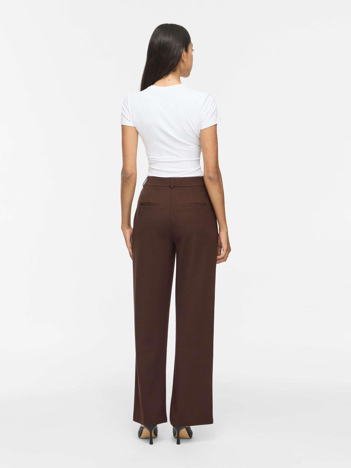 Pantaloni donna VILA maglia poliestere riciclato