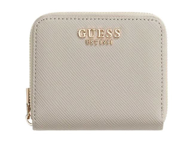 Portafoglio Guess donna Laurel small similpelle avorio