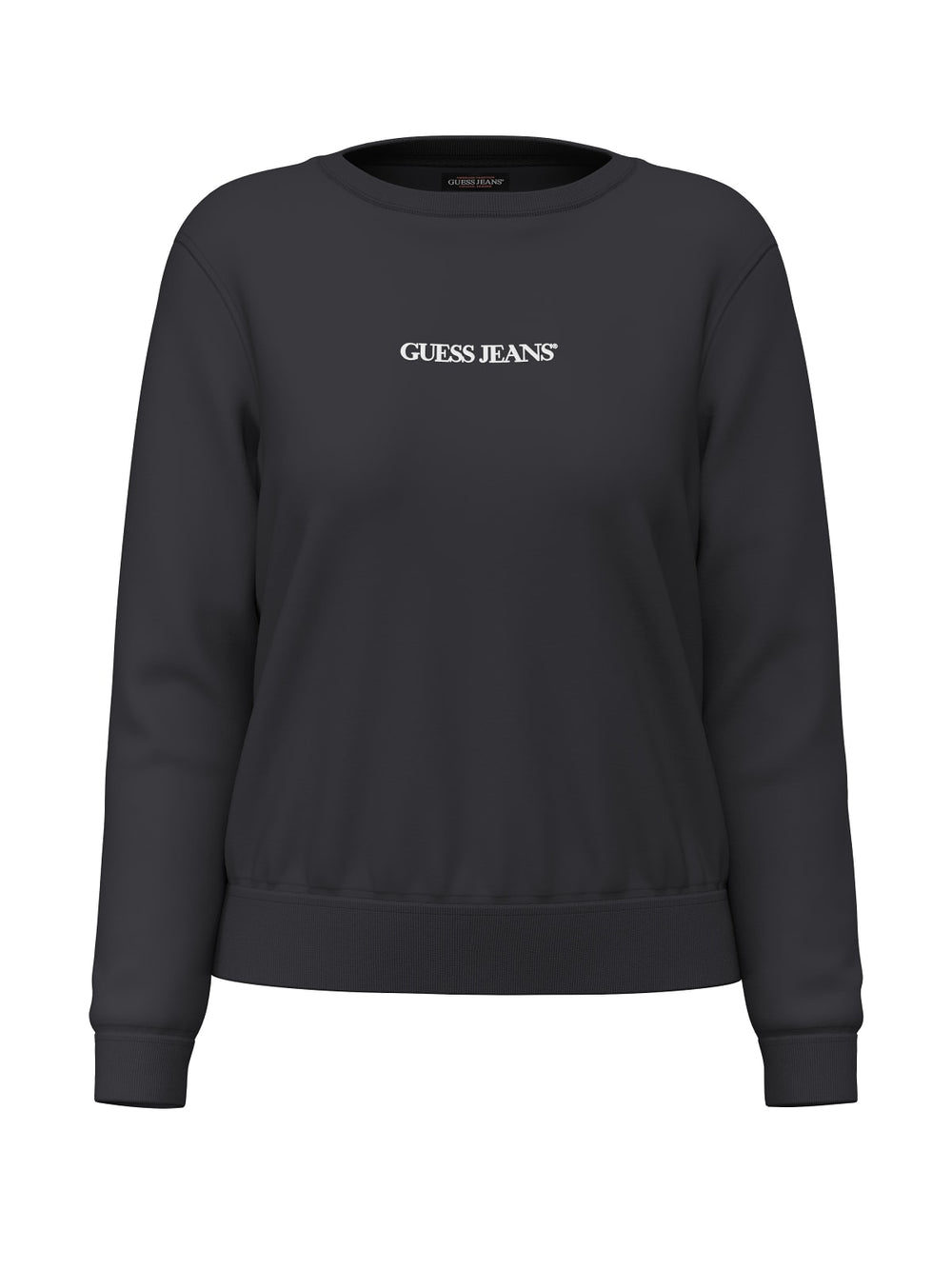 Felpa logo ricamato Guess Jeans donna cotone