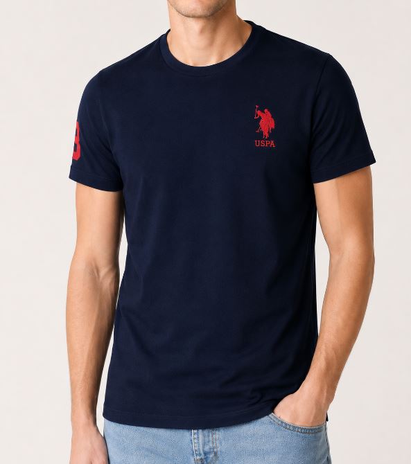 T-shirt U.S. Polo Assn. uomo jersey cotone girocollo