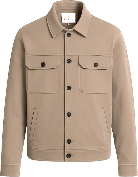 Overshirt MARKUP uomo bottoni effetto scamosciato