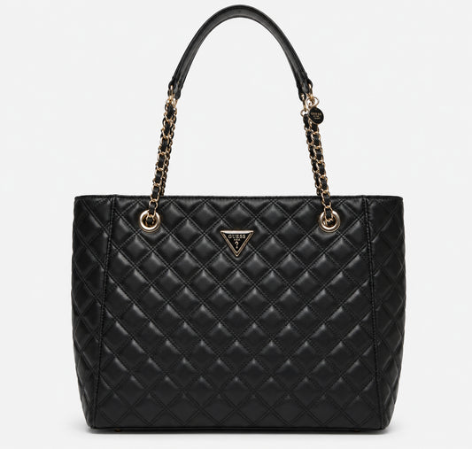 Borsa Guess Giully Anadela tessuto multicolor taupe