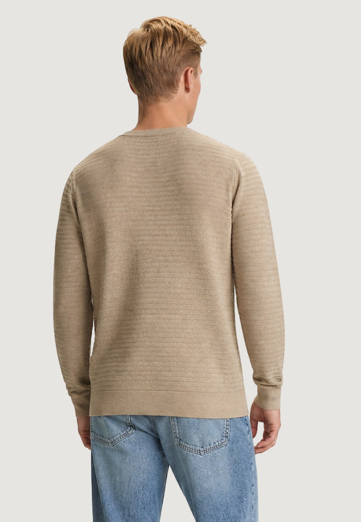 Maglione Merton Guess uomo girocollo righe lavorate
