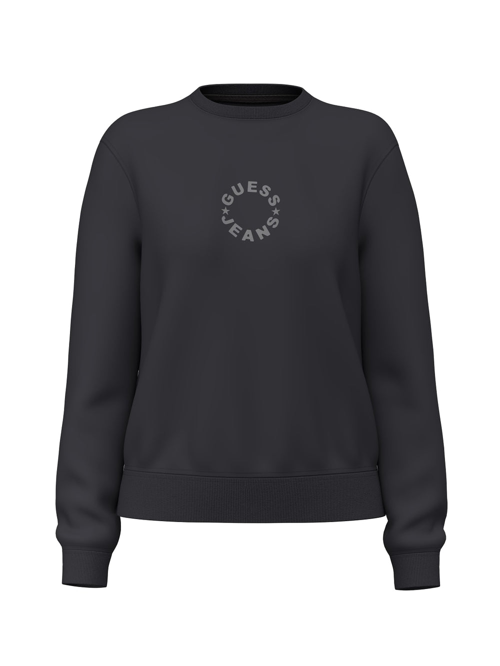 Felpa girocollo stampa donna Guess Jeans cotone