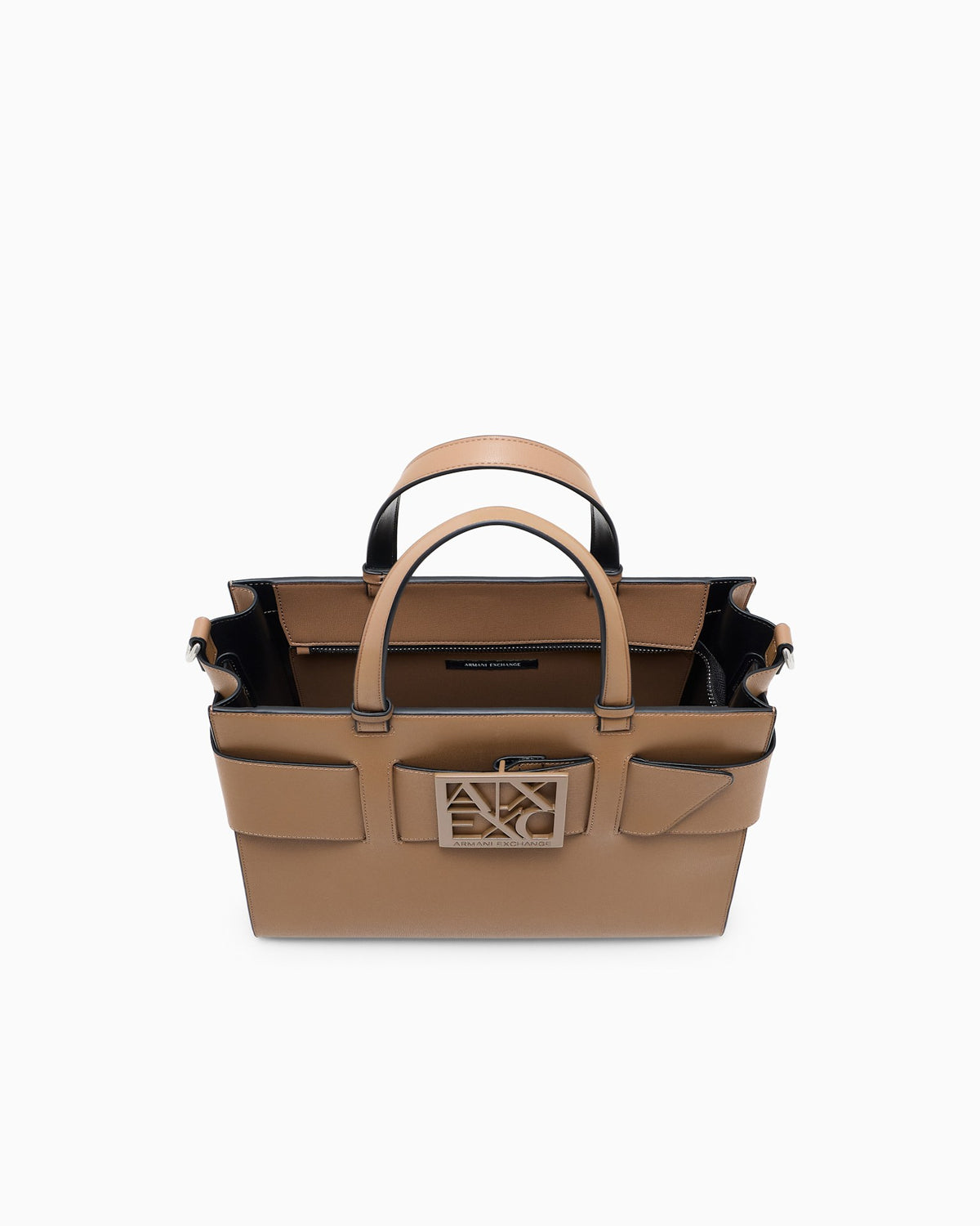 Borsa Armani Exchange donna similpelle logo