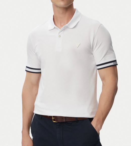 T-shirt uomo Guess cotone girocollo logo
