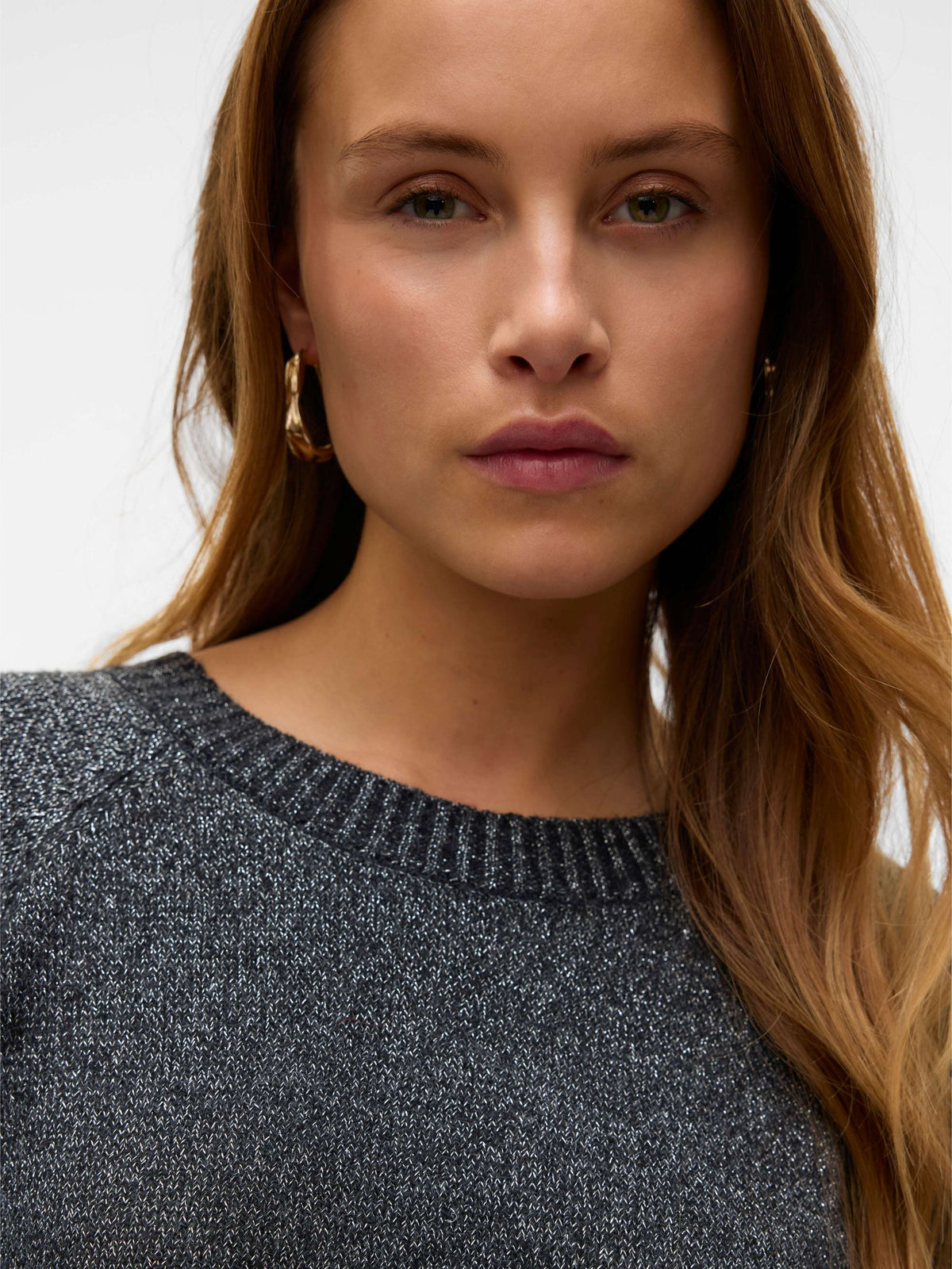 Maglione Vero Moda donna filato metallico AI 2026