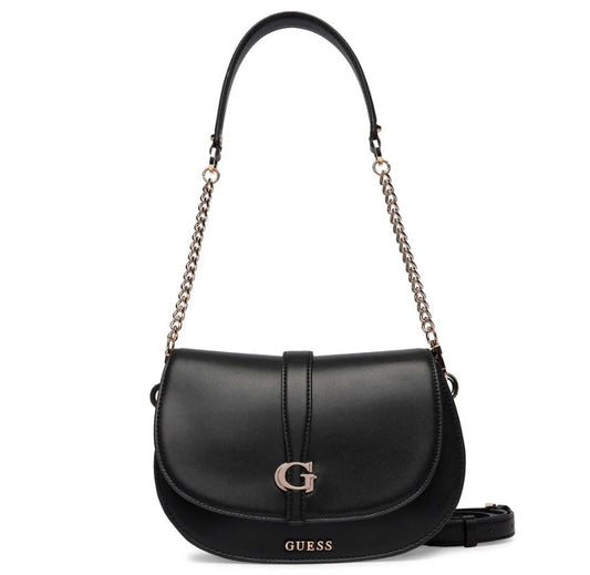 Borsa Guess Camden shoulder tessuto cognac multicolor