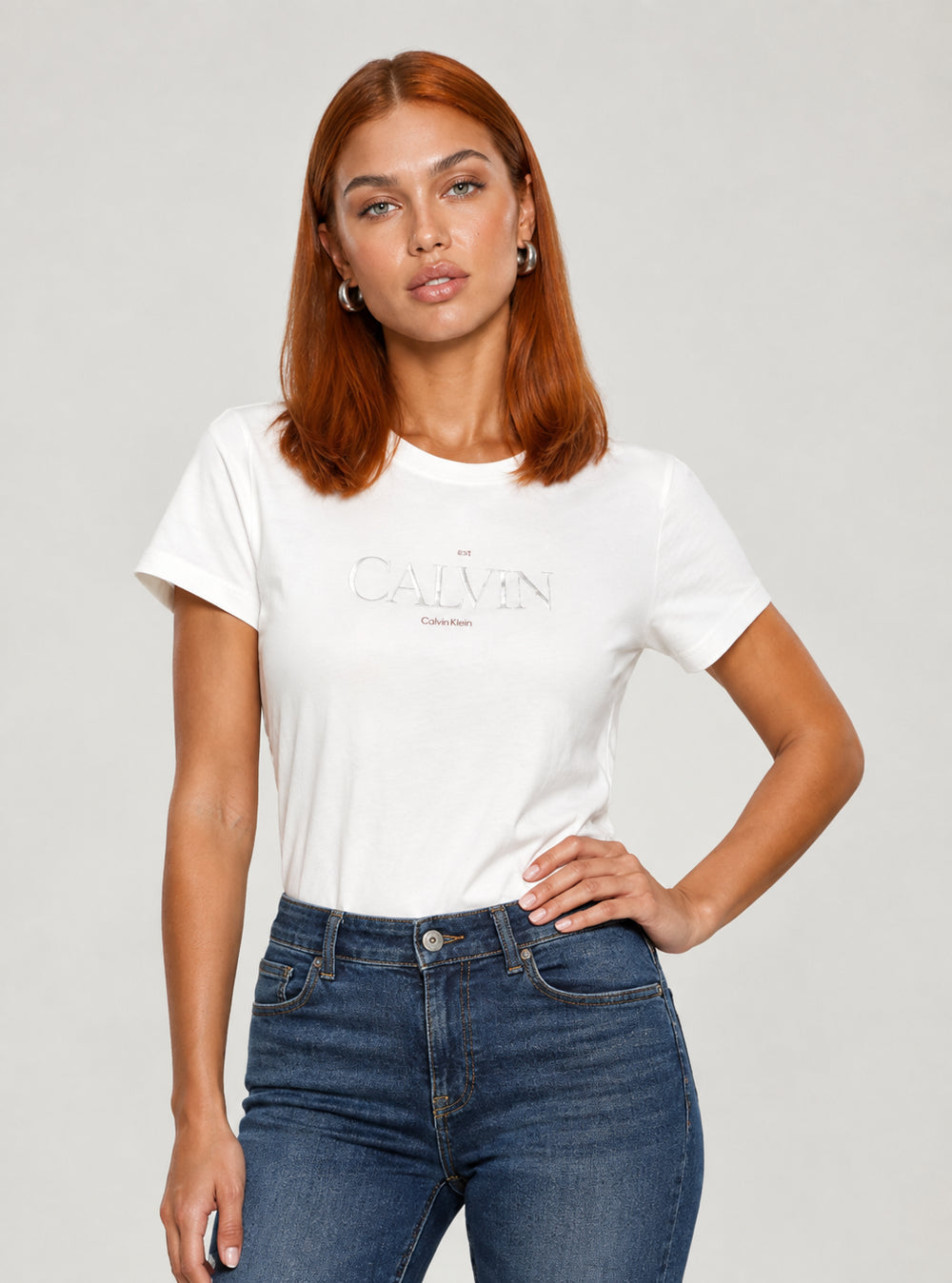 T-shirt donna Calvin Klein Jeans cotone manica corta