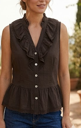 Camicia donna MARKUP smanicata cotone