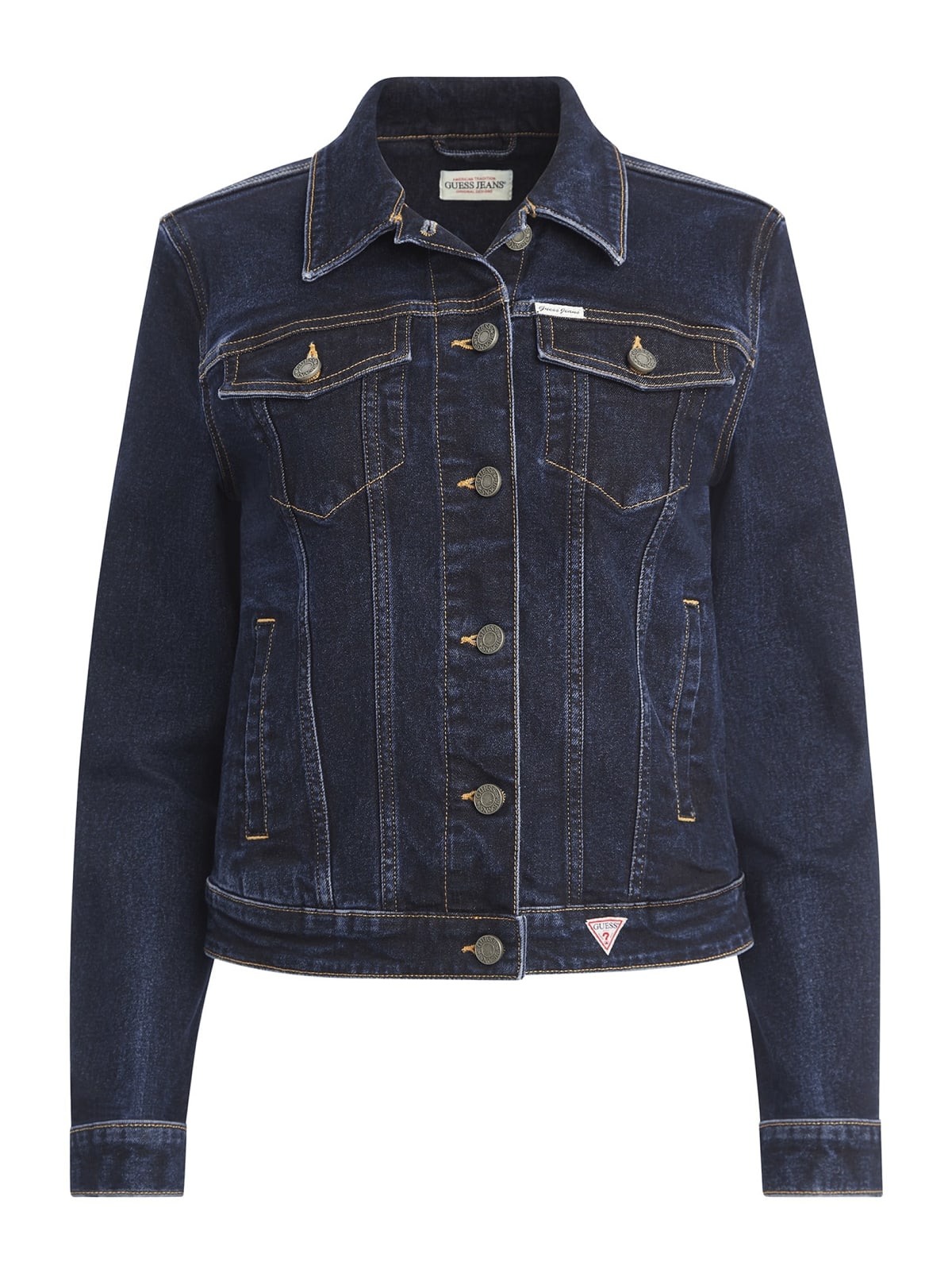 Giubbotto Guess Jeans donna denim trucker slim