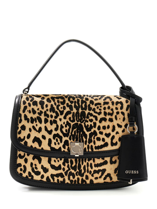 Borsa Guess donna Audrey tracolla leopardata patta