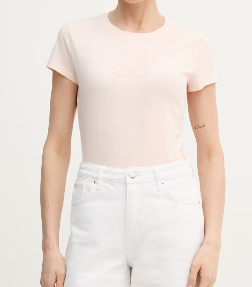 T-shirt Armani Exchange A|X donna slim fit girocollo