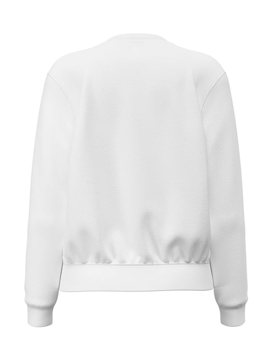 Felpa girocollo Guess Jeans donna regular logo ricamato