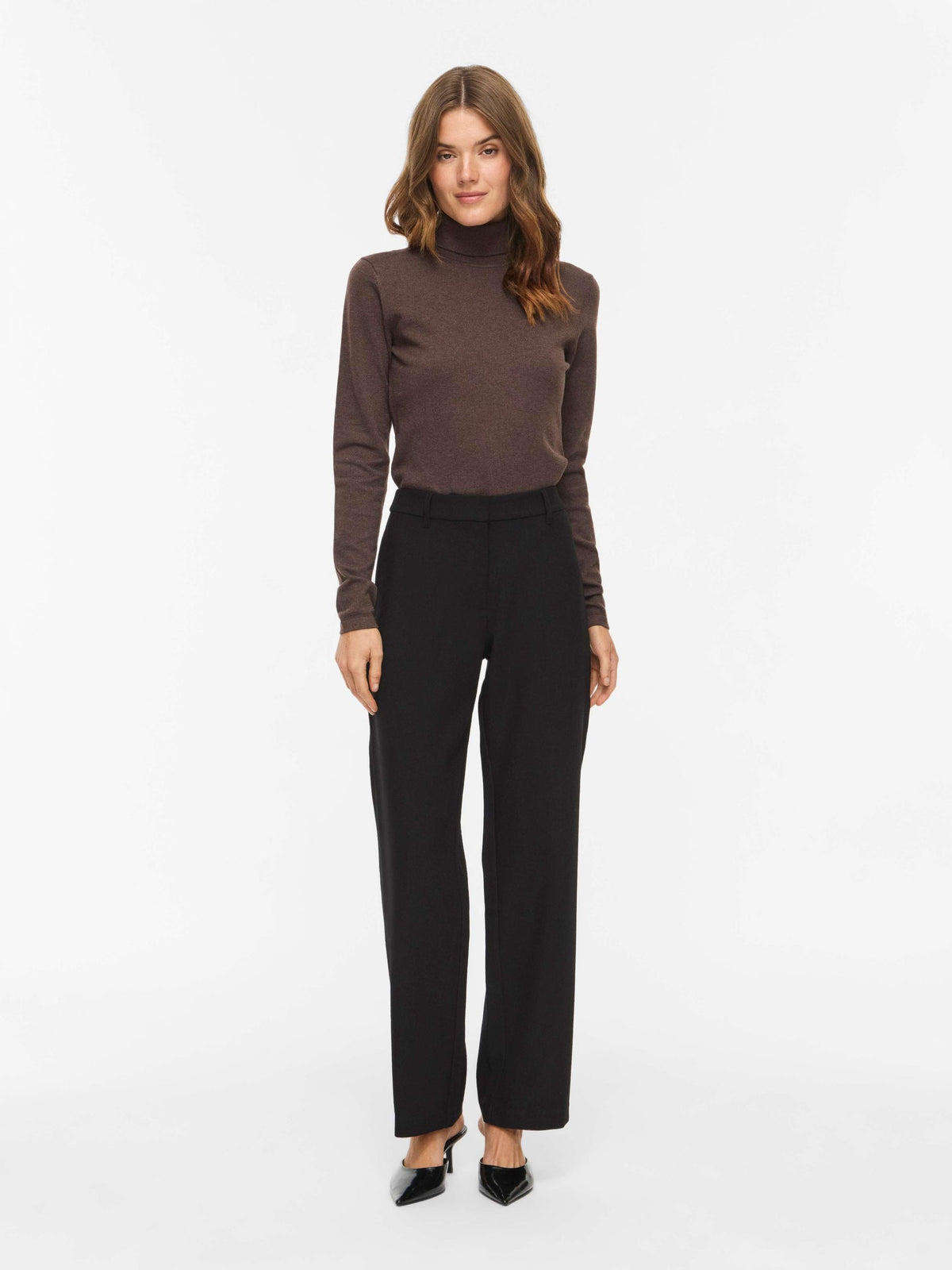 Pantaloni VILA donna tessuto viscosa taglio dritto