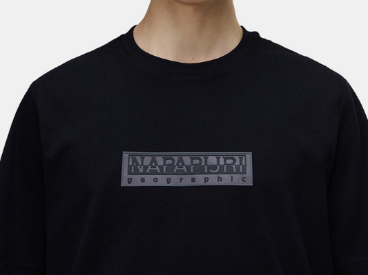 T-shirt Napapijri S-Box uomo cotone box logo