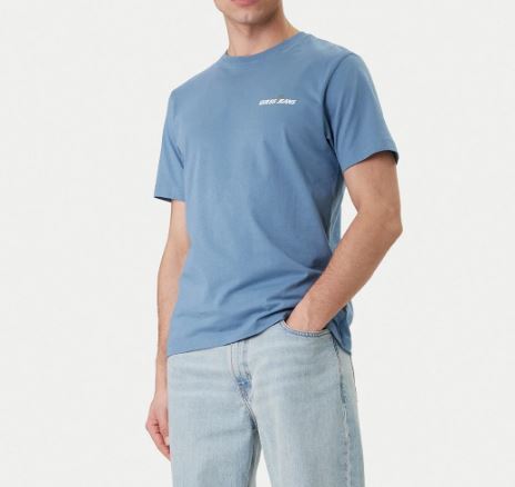 T-shirt Guess Jeans uomo regular cotone stampa West Coast