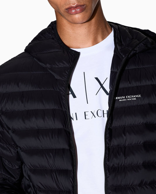 Piumino uomo Armani Exchange logo petto