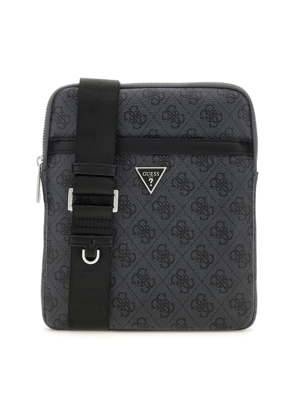 Borsa Guess uomo Milano tracolla piatta 4G similpelle