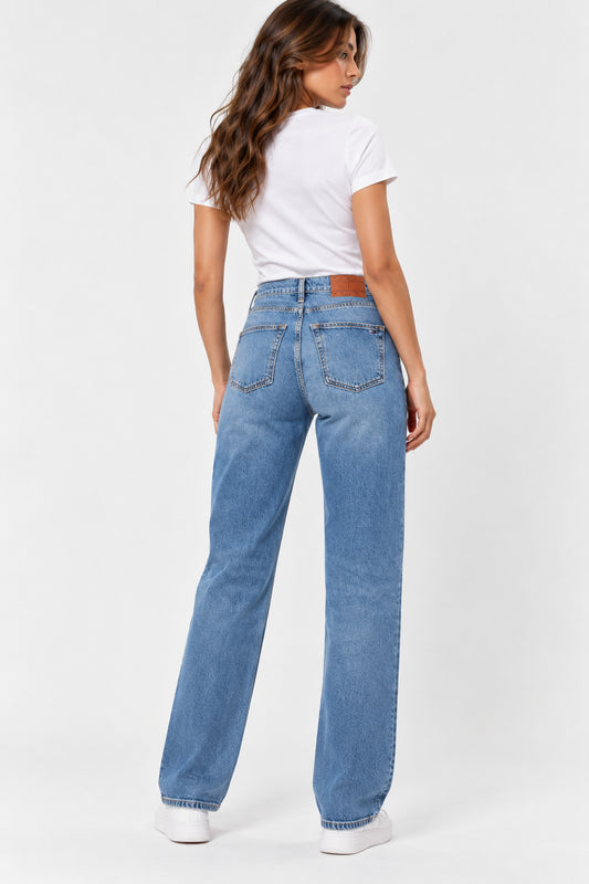 Jeans Tommy Jeans donna Layla straight vita alta