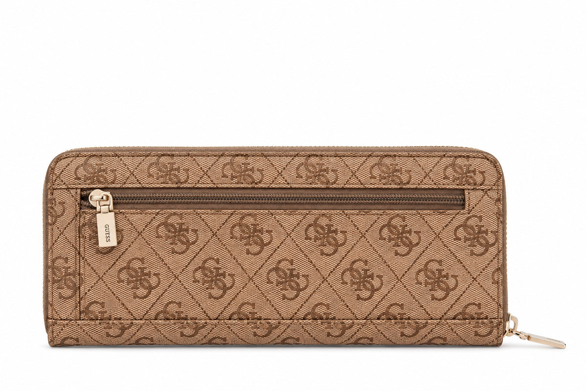 Portafoglio donna Guess Yvonne zip-around logo
