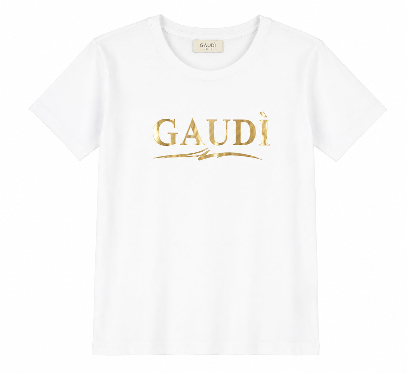 T-shirt donna Gaudi' jeanslogo centrale
