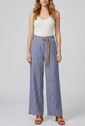 Pantapalazzo donna MARKUP lino rigato wide leg