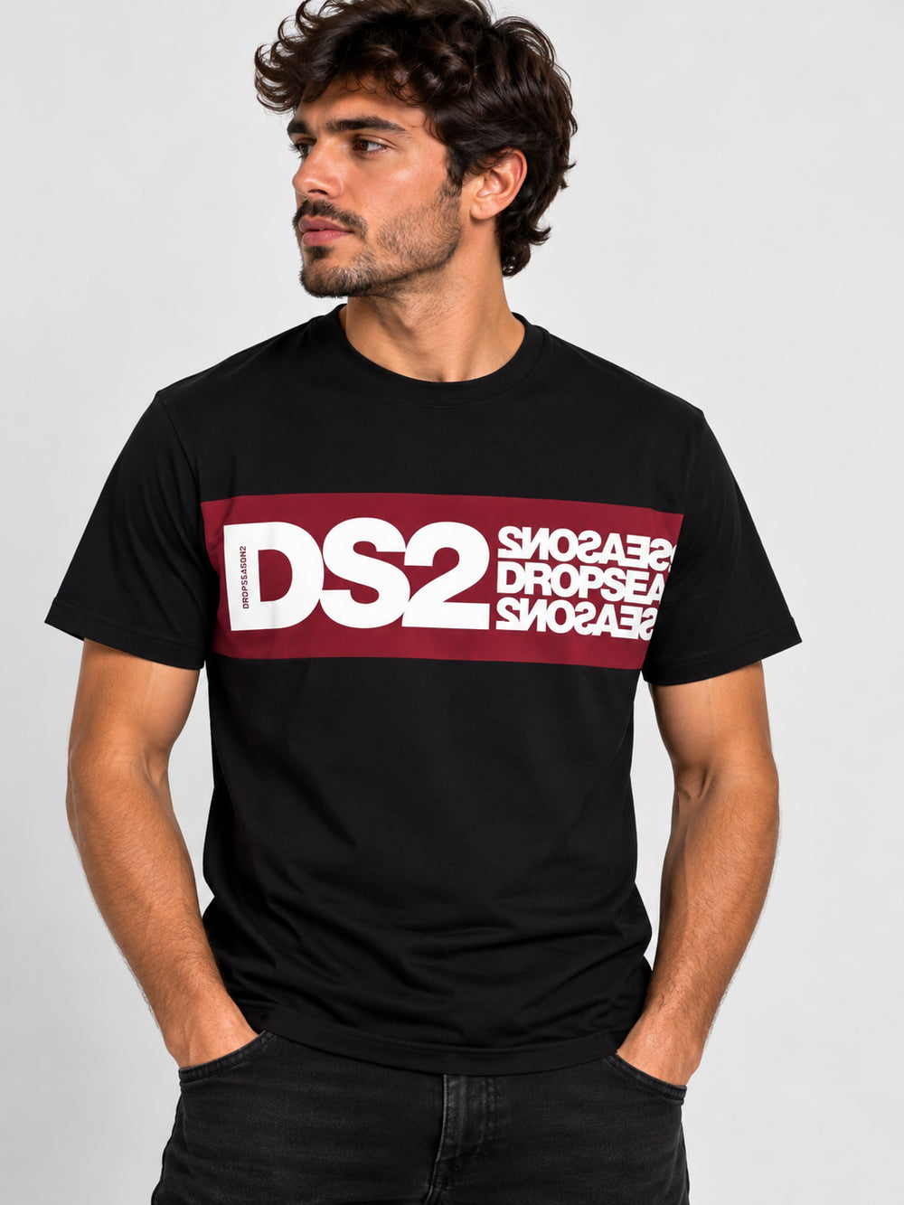 T-shirt DS2 uomo cotone AI 2026